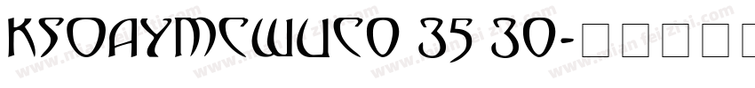 KSOAYMCWUC0 35 30字体转换